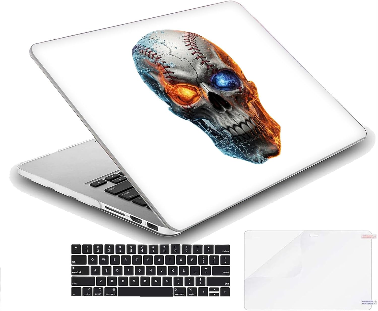 Compatible with MacBook Neo 13-inch, Hard Shell Case with Keyboard Cover and Screen Protector (A3404 A18 Pro chip, 2026 Release) - Baseballs MC22817