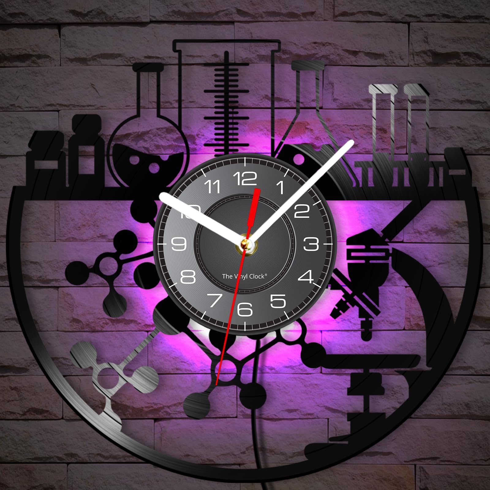 Horloge murale sans tic-tac chimie à LED pour éliminer le bruit dans votre laboratoire