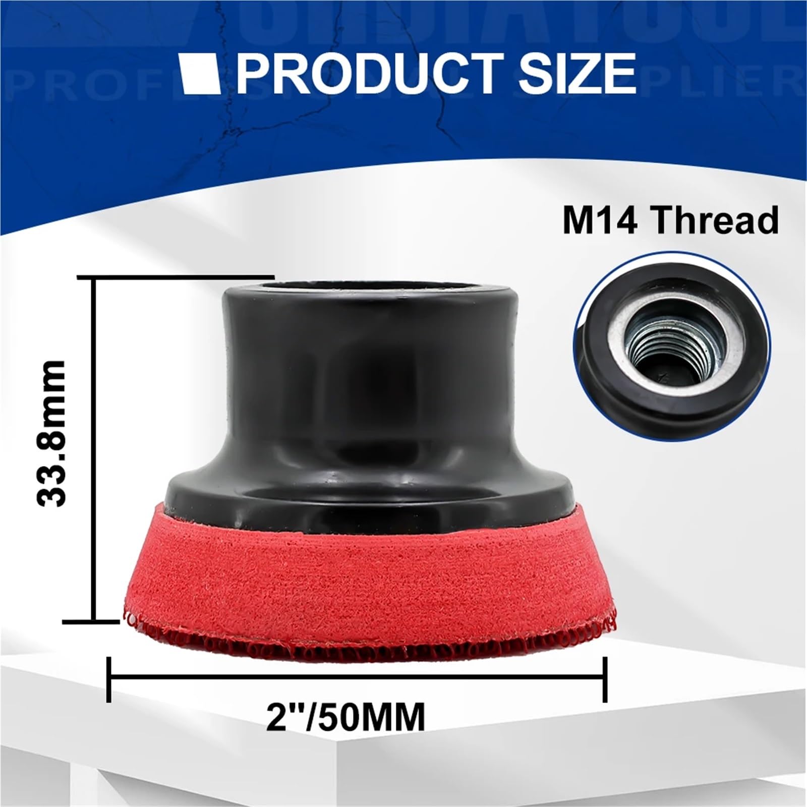 Podkładki polerskie 7 szt. Mini diamentowe podkładki polerskie Dia 50mm żywiczny zestaw tarcz szlifierskich do granitu marmuru 2 cale elastyczne kamienne(1pc Back Pad)