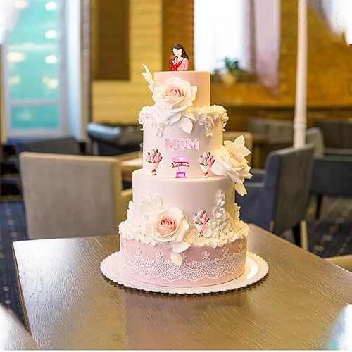 Miniatura 7 de Juego de 7 moldes para fondant para el Día de la Madre, molde de silicona Love Mom Best Mom para hornear, molde de chocolate, molde de caramelo de