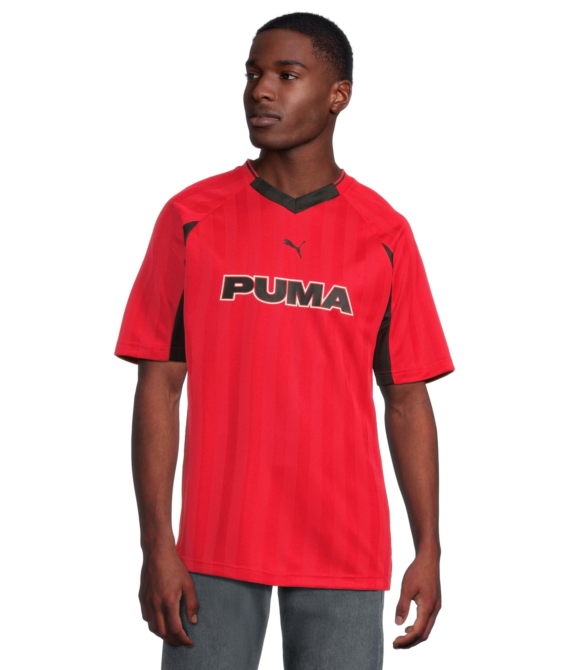 Mens Sport V-Neck Short Sleeve Jersey Casual - White