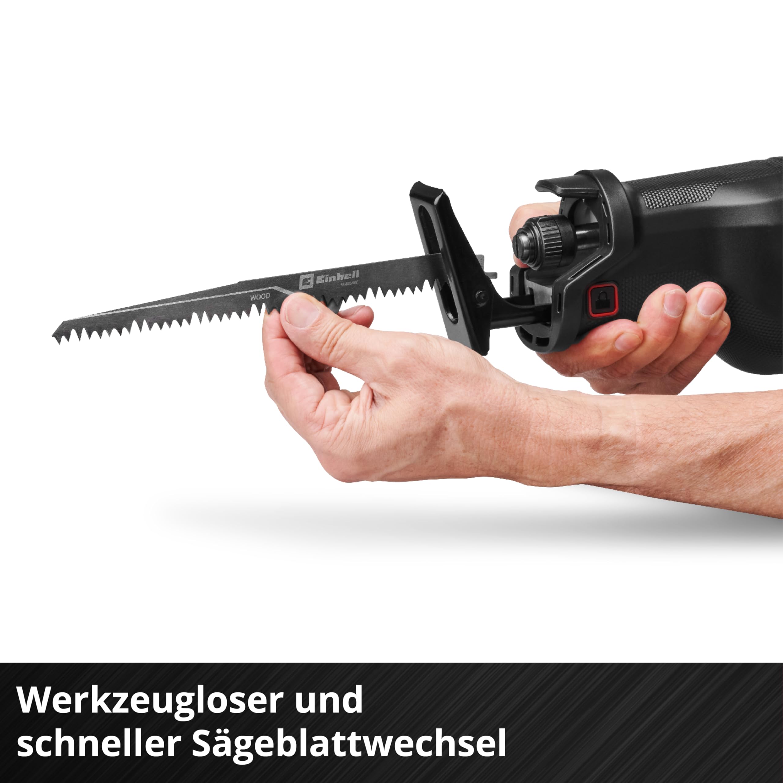 Einhell Professional Akku-Universalsäge TP-AP 18/32 Li BL - Solo PXC (18 V, 1300 W, Brushless, 32 mm Hubhöhe, 300 mm Schnitttiefe in Holz, inkl. 2x Sägeblatt, ohne Akku)
