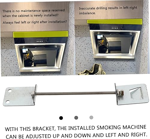 Miniatura 4 de SOLUSTRE Soporte para campana extractora, gancho para colgar campana extractora, herramienta de fijación de cocina, estante para colgar ropa,