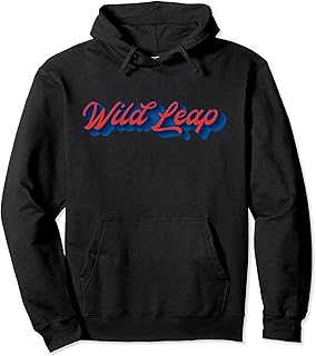 Retro Script By Wild Leap Pullover Hoodie
