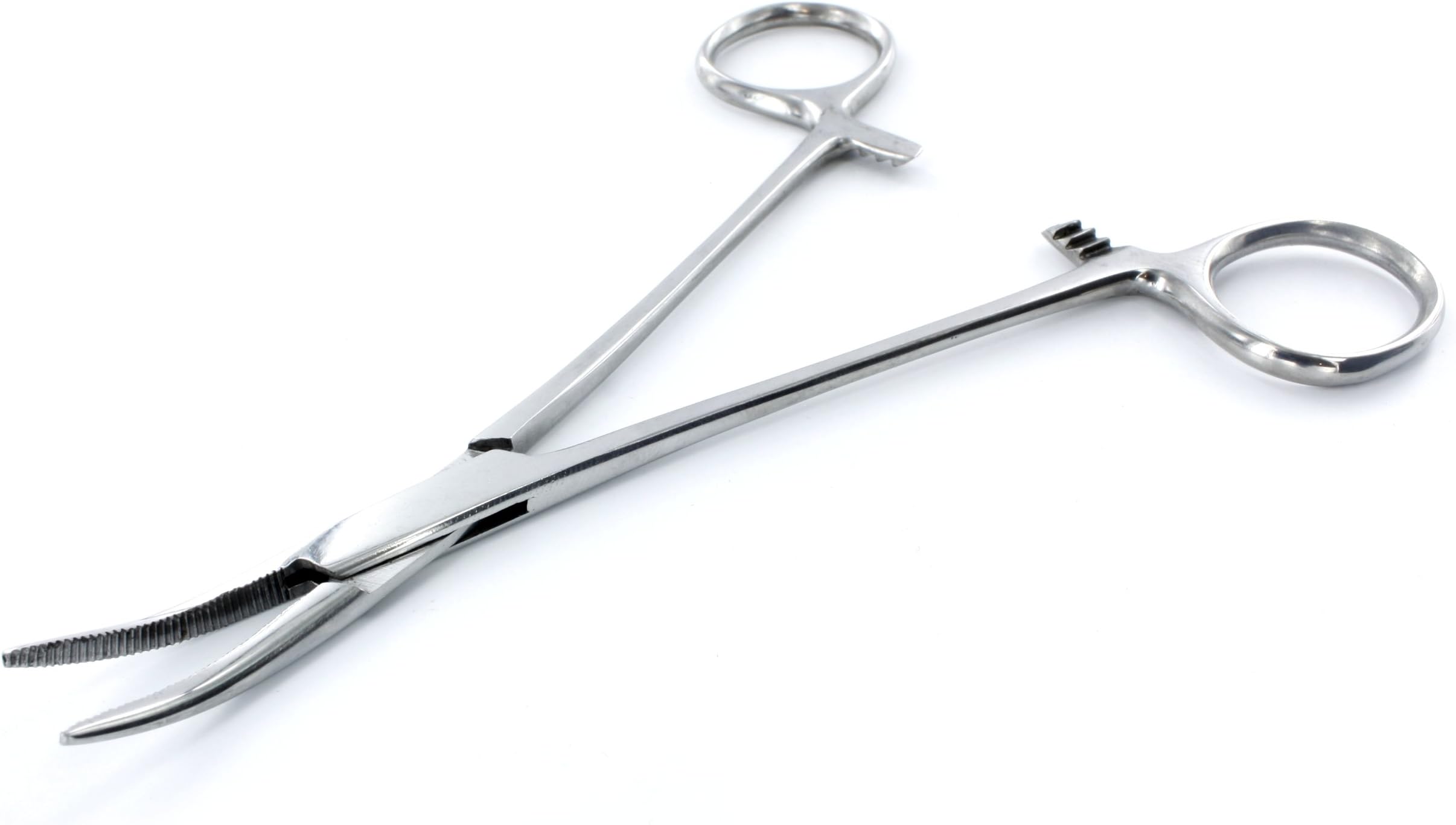 Cassie Brown Curved Locking Forceps, Silver