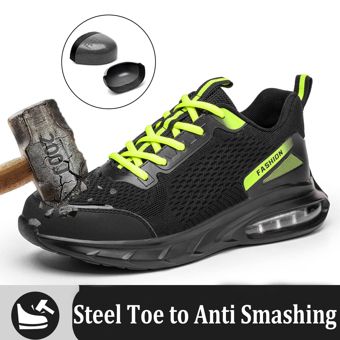 Impermeabili Scarpe Antinfortunistiche Uomo Donna Antiscivolo Scarpe da Lavoro con Punta in Acciaio Leggere Traspiranti Sportive di Sicurezza