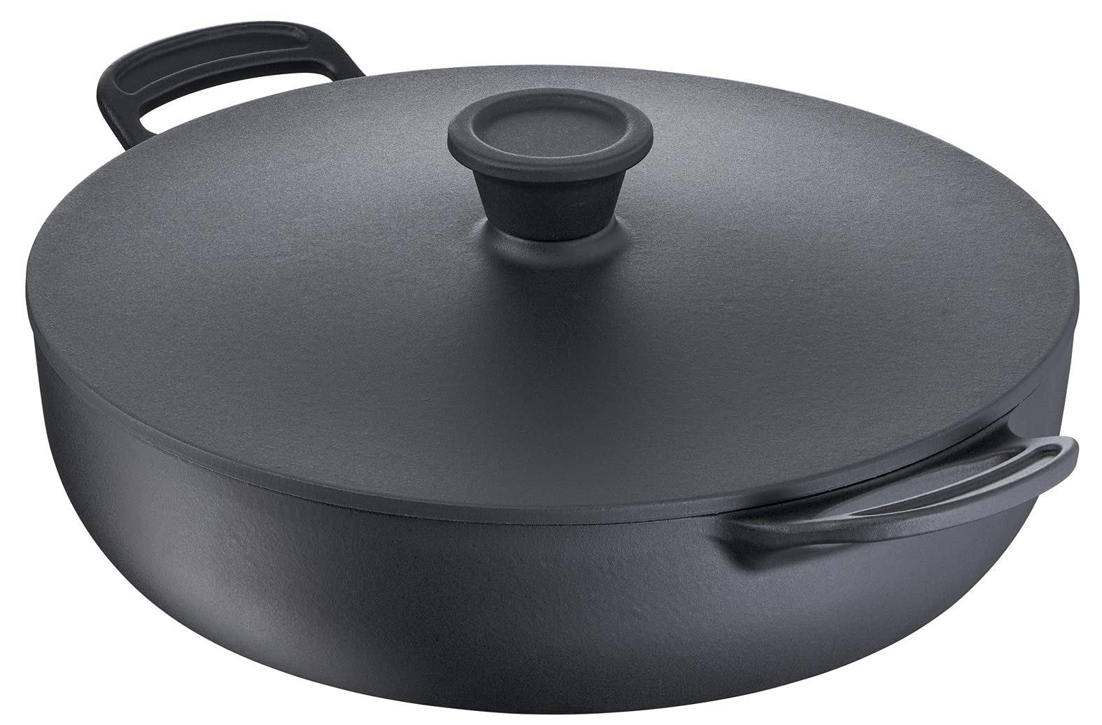 Tefal Jamie Oliver Premium hierro fundido acero sartén 2 asas 30 cm + tapa, cocción segura, revestimiento esmaltado, distribución homogénea de la condensación, compatible con horno, inducción E2139955