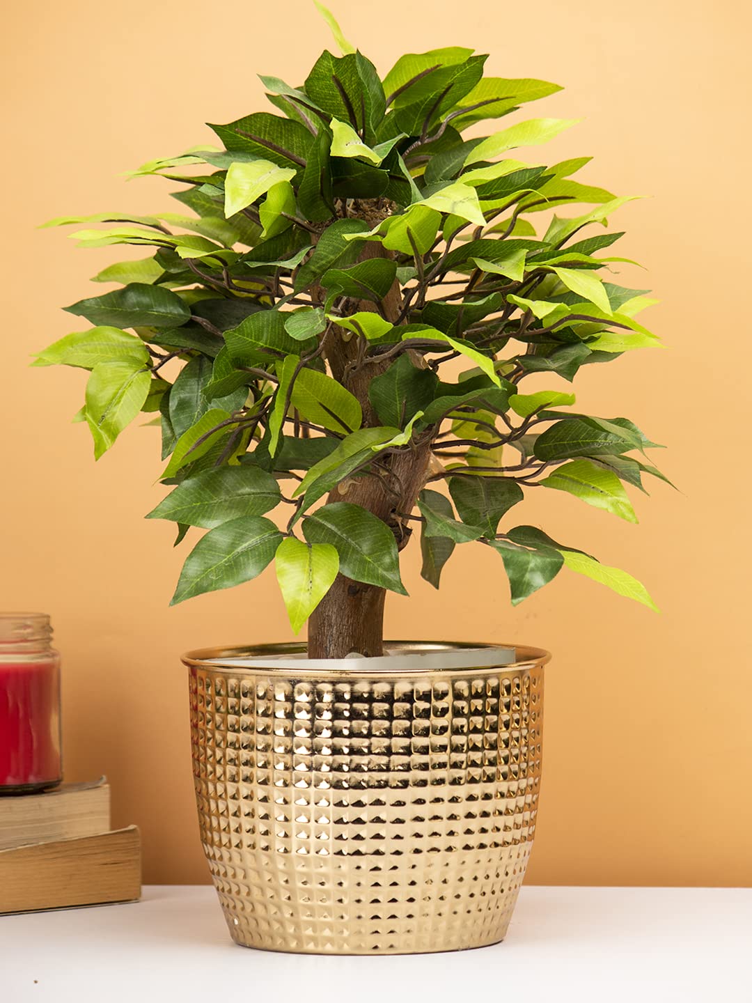 Market 99 Planter Heavy Duty Highly Durable Floor Pot For Living Room, Indoor And Outdoor, Balcony, Home Decor Metal Planter (Gold) | Set Of 1 (B0BDV6Q918) Amazon Price History, Amazon Price Tracker