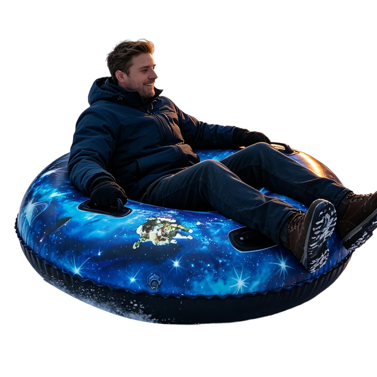Snow Tube Giocattolo Invernale Gonfiabile 119 cm a Pareti Spesse con