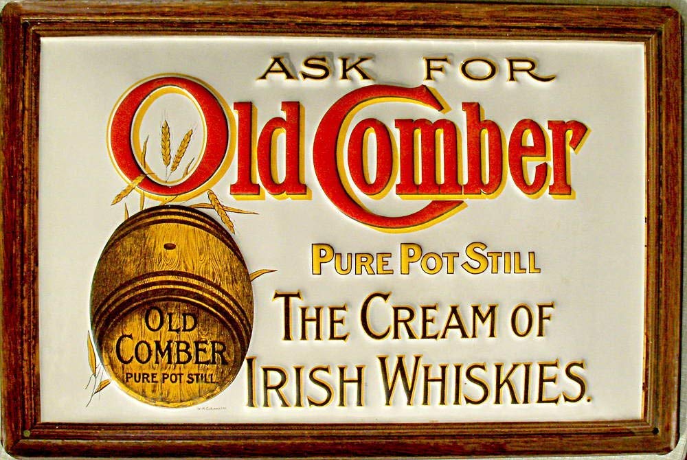 Yelacecca Tin Sign A96678 Metal Tin Sign 8X12 Inches Old Comber The Cream Of Irish Whiskies Tin Sign