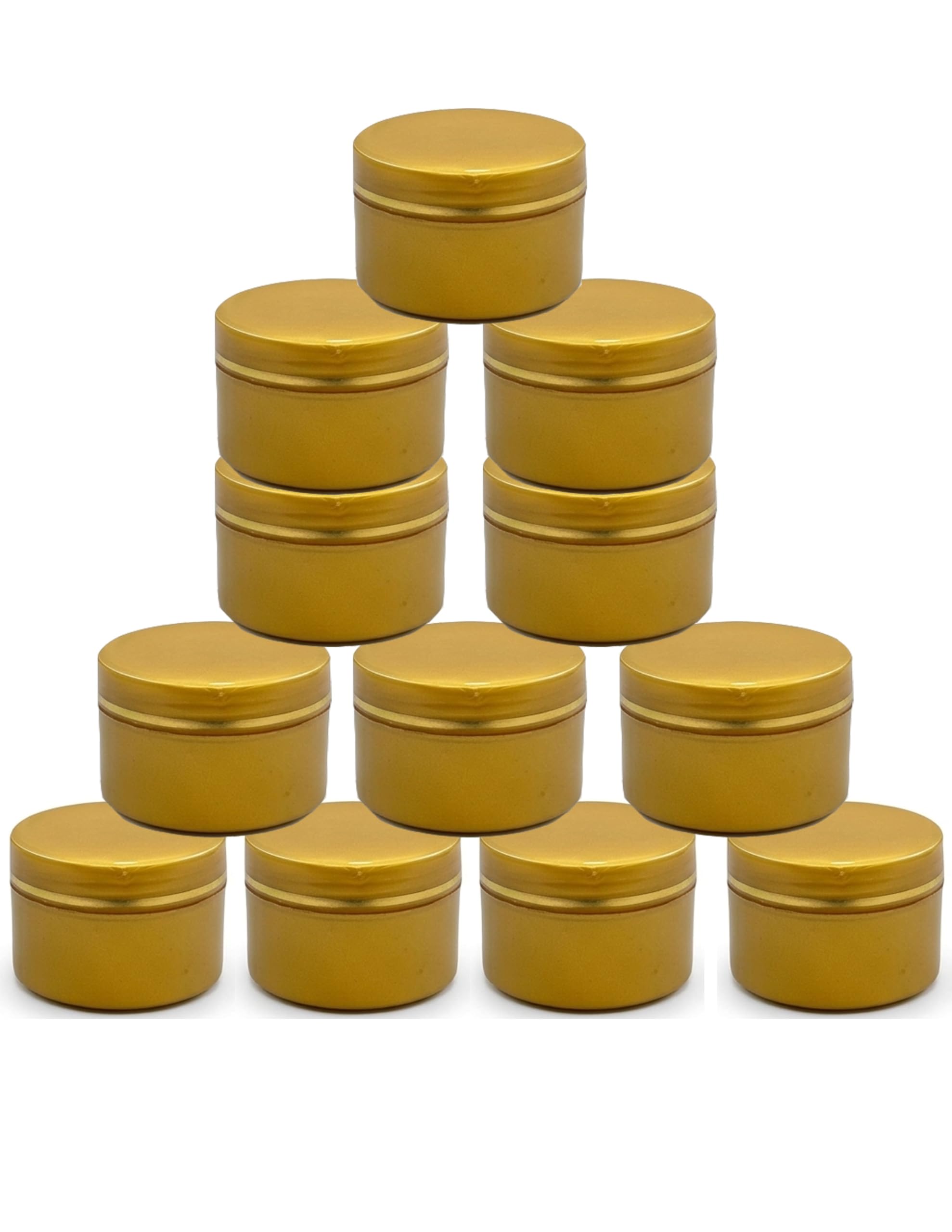 round empty plastic cosmetic cream container jars with double wall for creams, lip balms, kajal, under eye cream etc (15ml) (pack of 12)