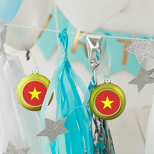 Vista 51 de Adornos dorados de bola de Navidad de Trinidad y Tobago, adorno de bola de bandera de Trinidad y Tobago, adornos de Navidad de bandera nacional