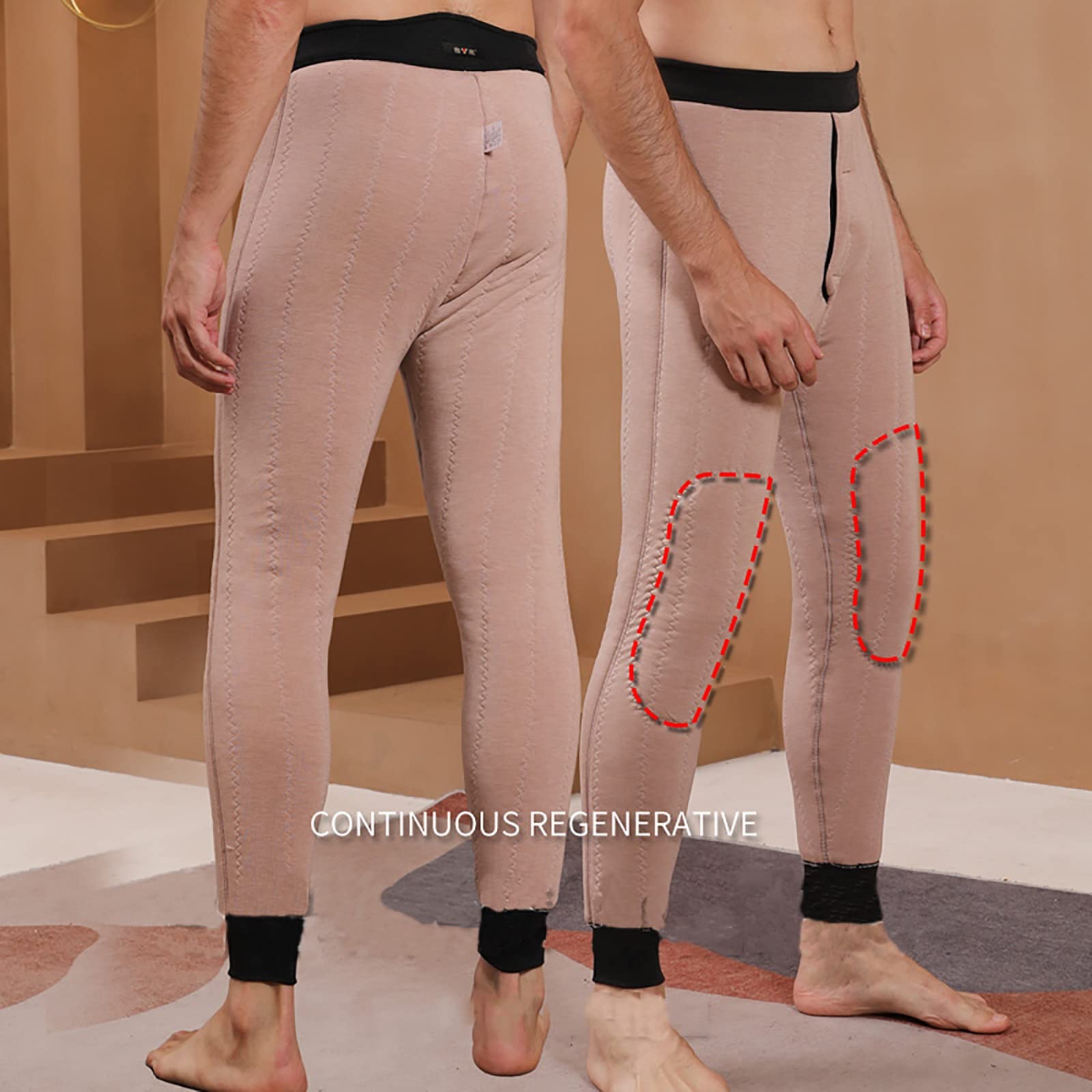 G&F Hommes Bas sous-vêtements Thermiques Hiver Caleçon Long Leggings Séchage Rapide pour Extérieur