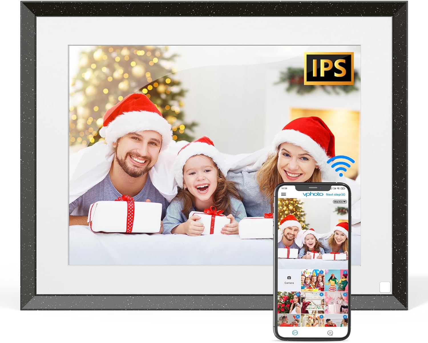 WiFi Cloud DigitalPictureFrame Smart PhotoFrame 9.7