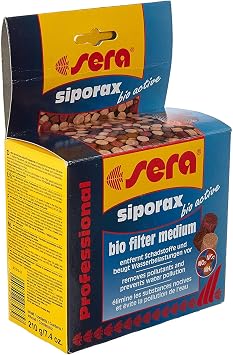 sera Siporax Bio Active Professional 210 G, 7.4 oz Aquarium Filter Accessories, Brown 8485