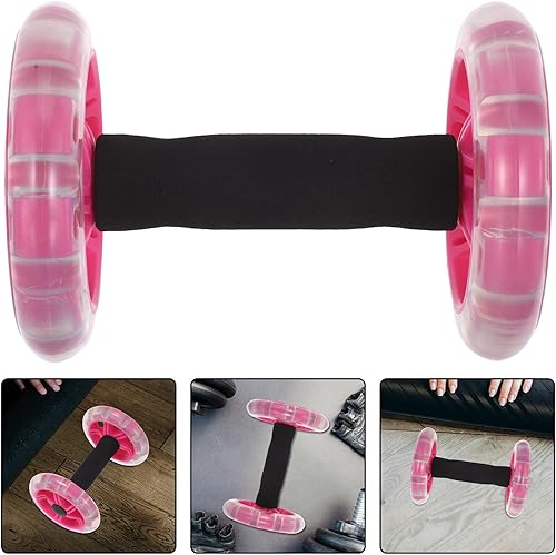 Miniatura 9 de VICASKY 2pcs Ab Roller Wheel Double Wheel Abdominal Exercise Equipment for Core and Back Workout Multifunctional Fitness Roller for Men and Women