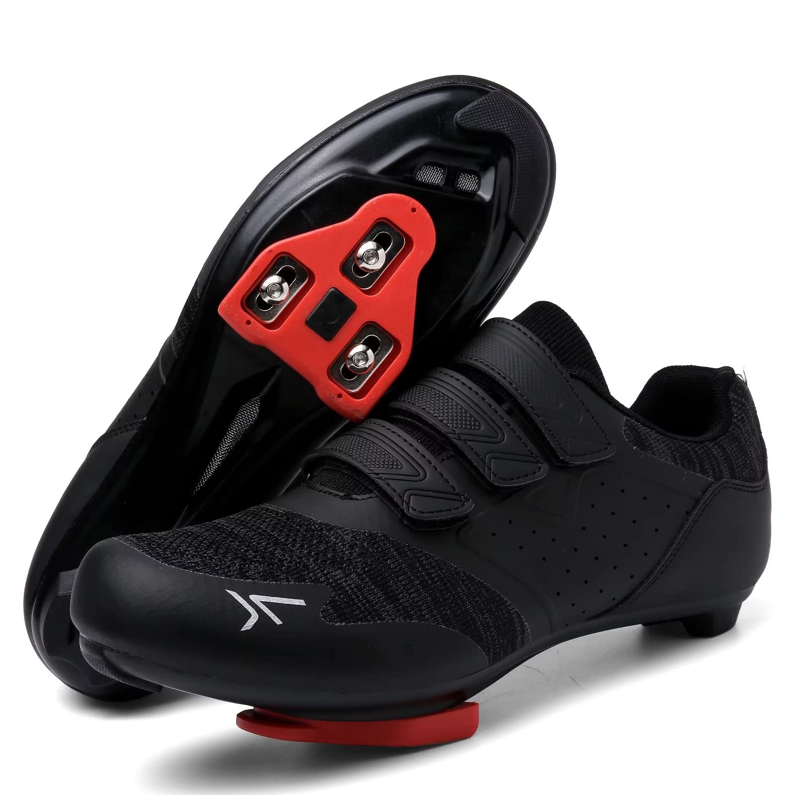 Męskie damskie buty rowerowe kompatybilne z Peloton Mountain Road Bike i SPD Look Delta Cleats idealne do butów do jazdy na rowerze z klipsem, do użytku wewnątrz i na zewnątrz, B Czarny, 46/47 EU