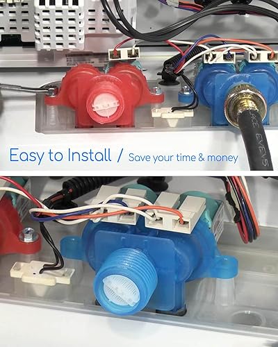 Miniatura 3 de La válvula de entrada de agua fría reemplaza la válvula de entrada de agua caliente W10240949 W10921514 W11168740 4546379 AP6285450 Reemplazo de la