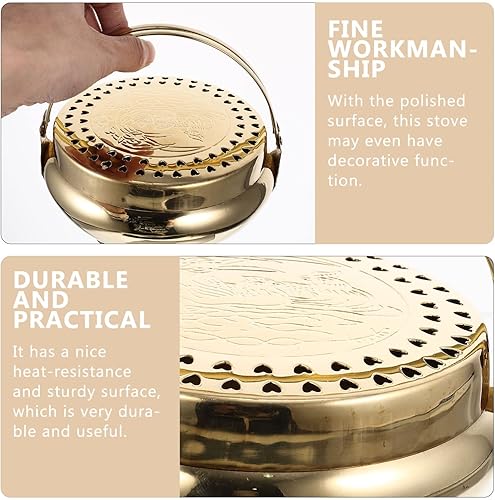 Miniatura 4 de Cabilock Cruz De Boda Brasero Aromaterapia Incienso Incienso Cono Quemador Incienso Incienso Bakhoor Quemador De Incienso De Carbón Quemador De