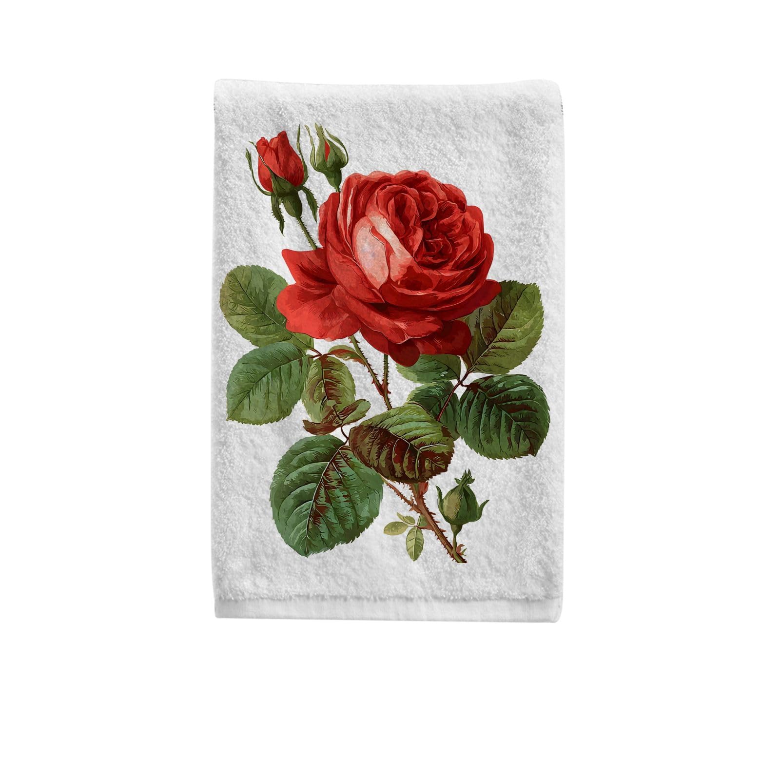 Amazon.com: MFTJYO Red Rose Hand Towels for Bathroom Hand Towels