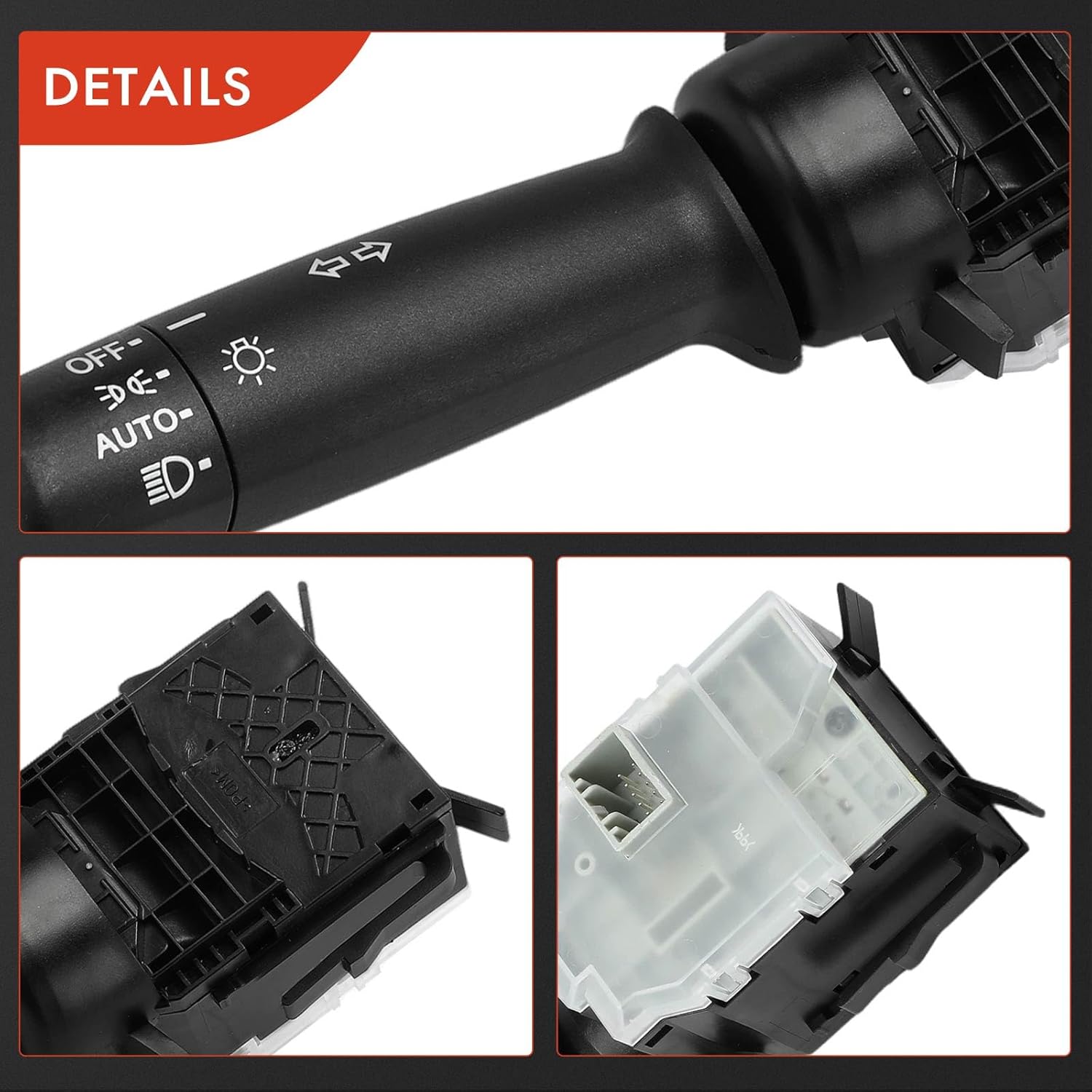 A-Premium Turn Signal Switch, Headlight Dimmer (Auto), Parking Light Multifunction Switch Lever Compatible with Honda CR-V CRV 2017-2018, Civic, Accord, Pilot, Odyssey, Fit, Ridgeline, Passport