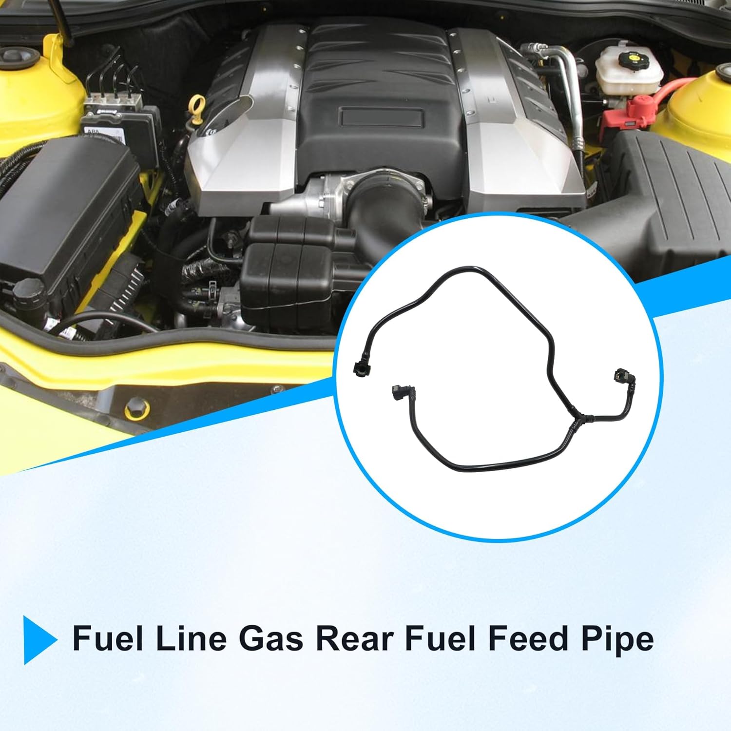 GXARTS 92226561 Gas Rear Fuel Feed Pipe Fuel Line Assy Compatible with Chevrolet Camaro 2010 2011 2012 Fuel Feed and Return Hose