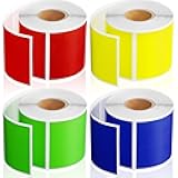 Marspark Colored Labels Stickers 3 x 2 Inch Rectangular Color Coding Labels Stickers Assorted Colors Tags for Inventory Organize File Classification(3 x 2 Inch,Red, Yellow, Green and Blue)