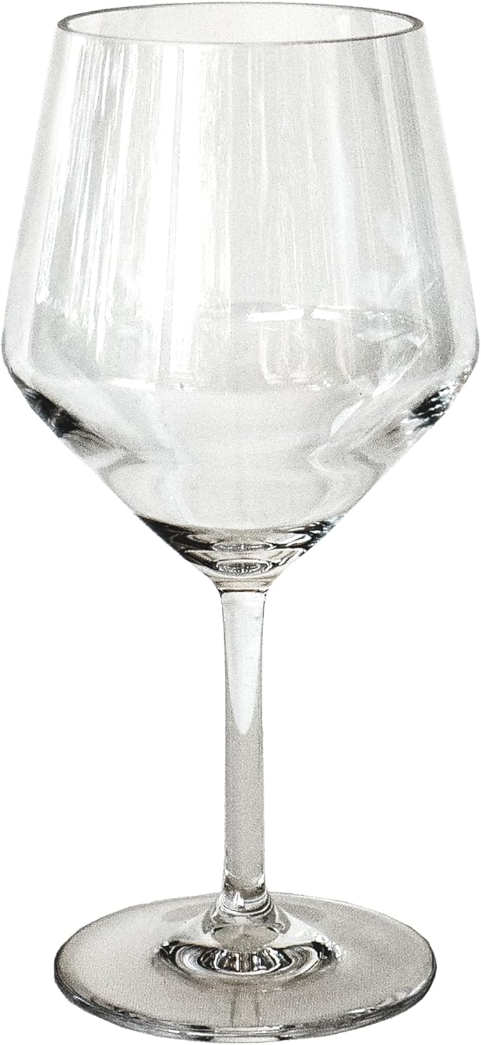 Angle Acrylic Wine Glass - Clear - 23 oz - Set of 6