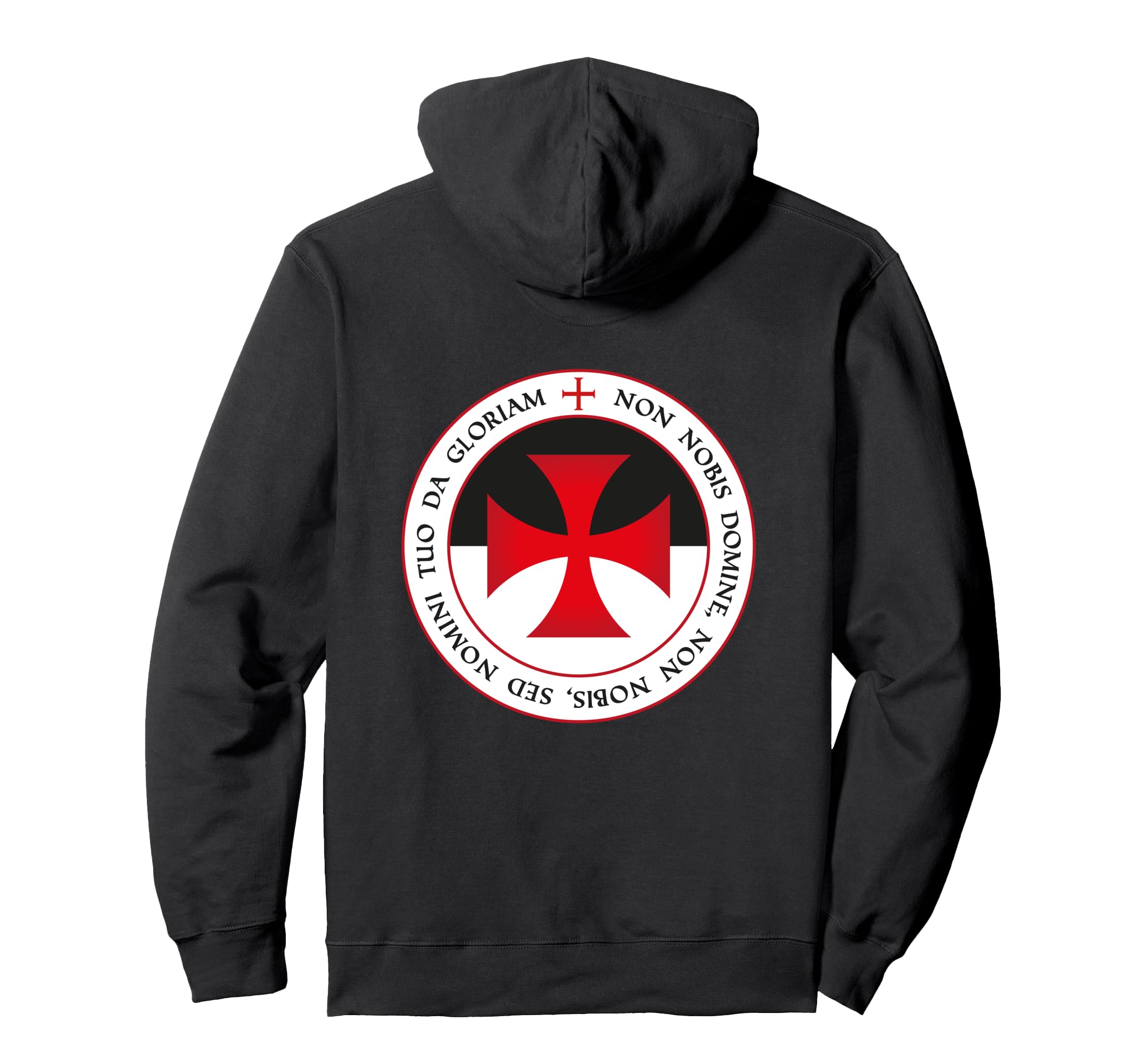 DEUS VULT Hoodie Mit Jerusalemkreuz - Katholischer Pullover Templer Design