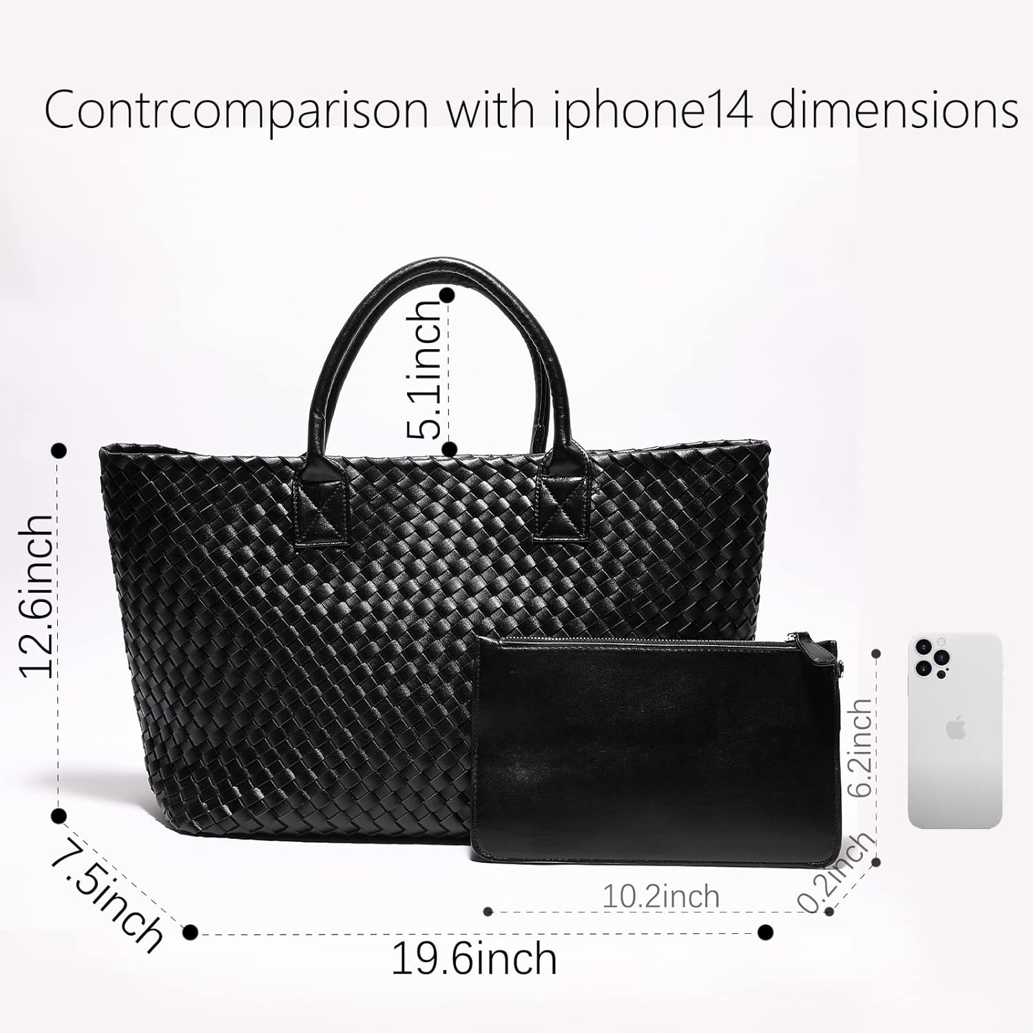 Woven Bag Shopper Bag Travel Handbags and Purses Women Tote Bag Large Capacity Shoulder Fashion Bags - Image 2