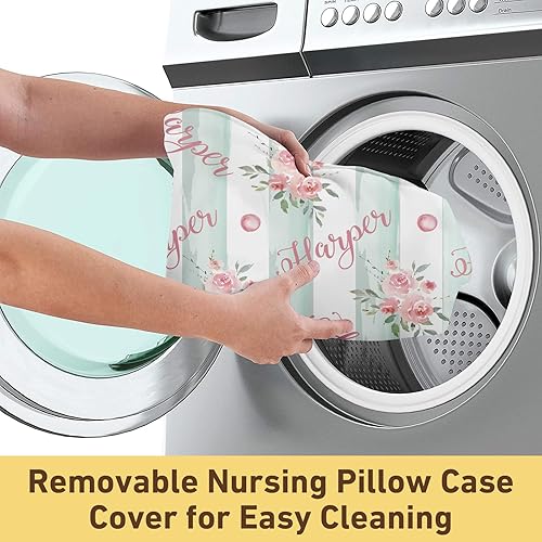 Miniatura 36 de Funda de almohada de lactancia para bebé, fundas suaves de lactancia con nombre, funda de almohada de lactancia materna para alimentación