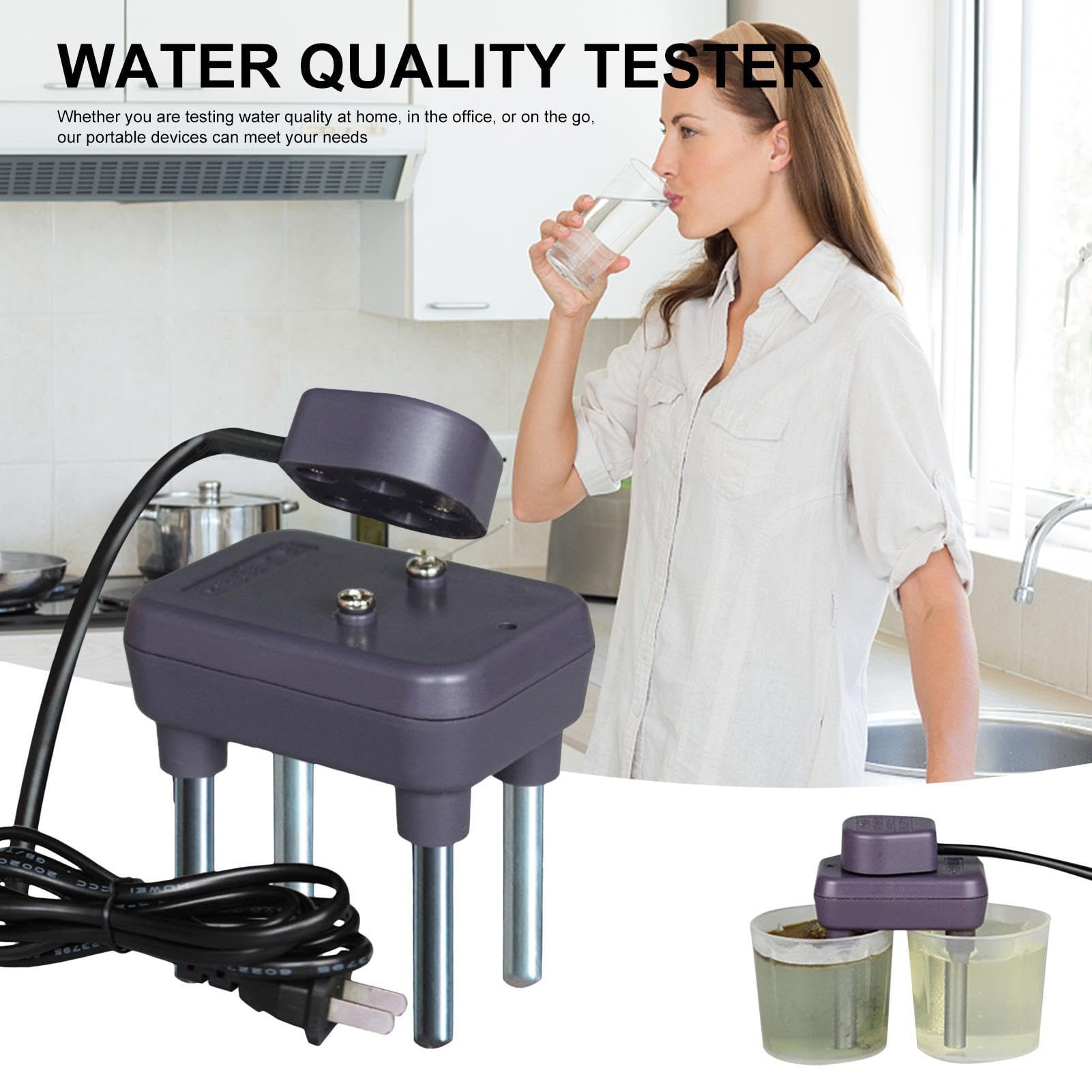 Máquina de electrólisis de Agua | Electrolizador de Agua con Varillas de Aluminio,Aparato de purificación de Agua Potable para Acampar, Aventuras al Aire Libre, hogar, Viajes, montañismo