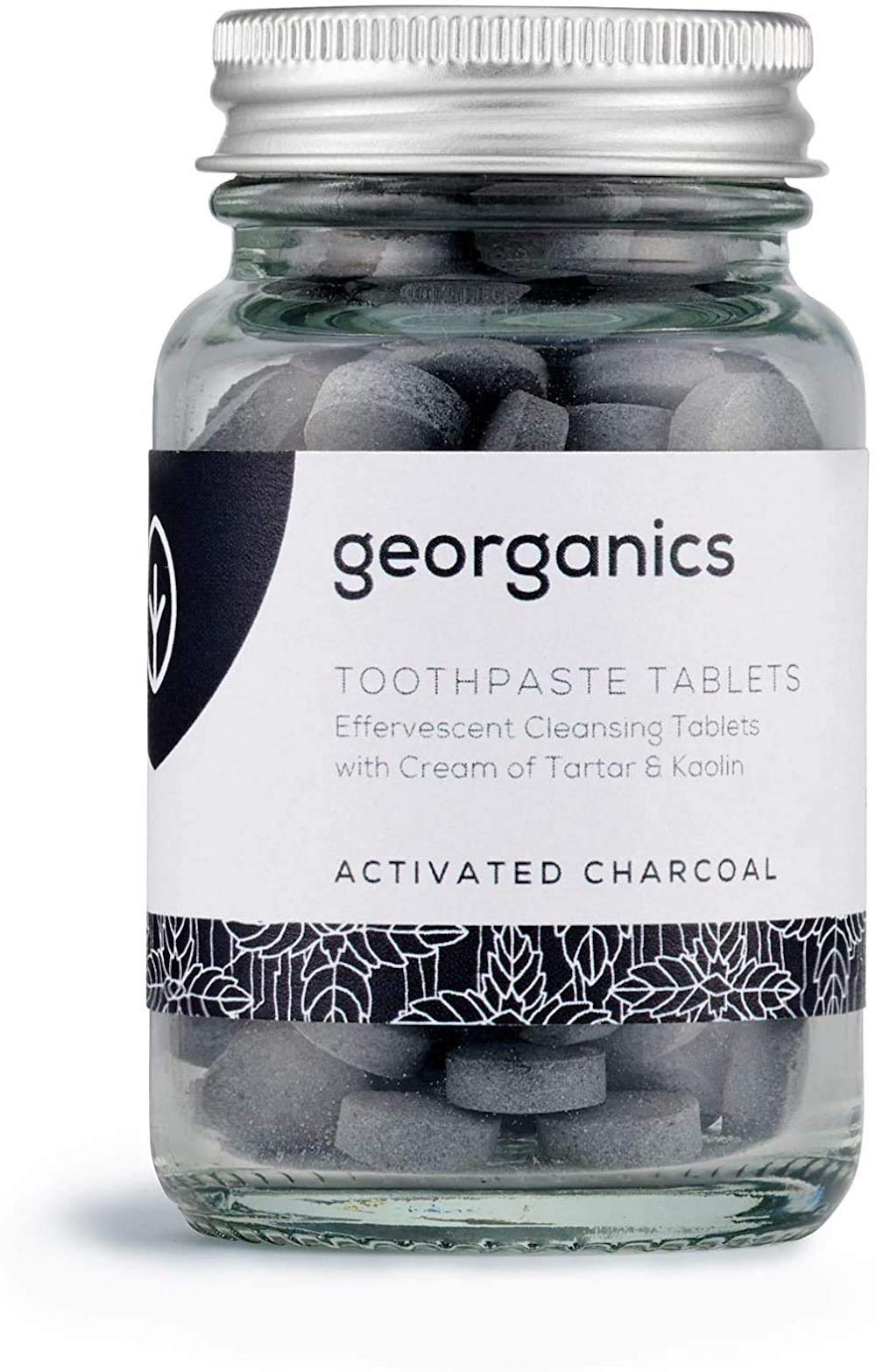 Georganics Toothpaste Tablets - Activated Charcoal - 120 Tablets