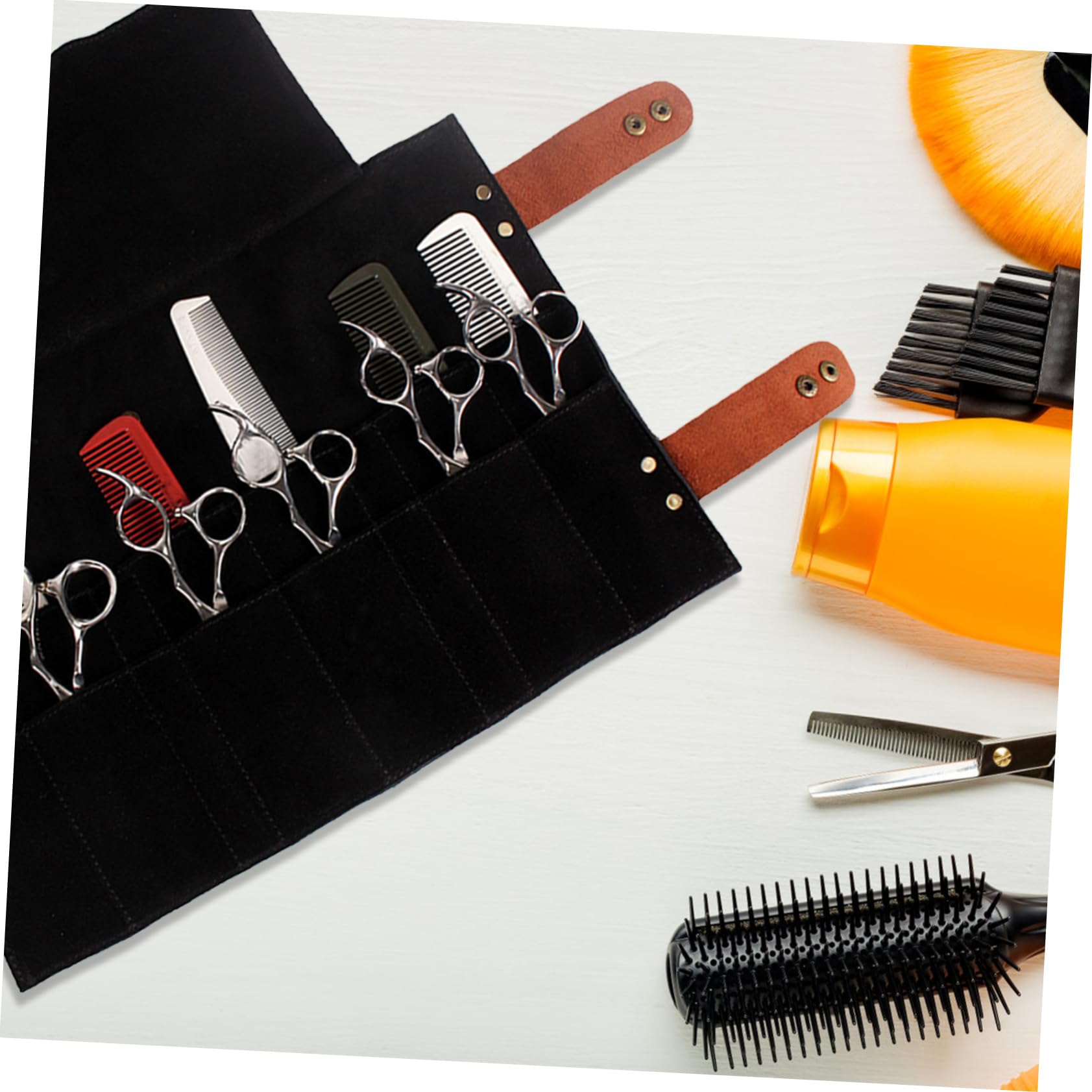 Healeved Porte-ciseaux Et Étui à Peignes Pour Outils De Coiffure Sacoche Pour Ciseaux Et Petits Accessoires De Coiffeur Design Élégant