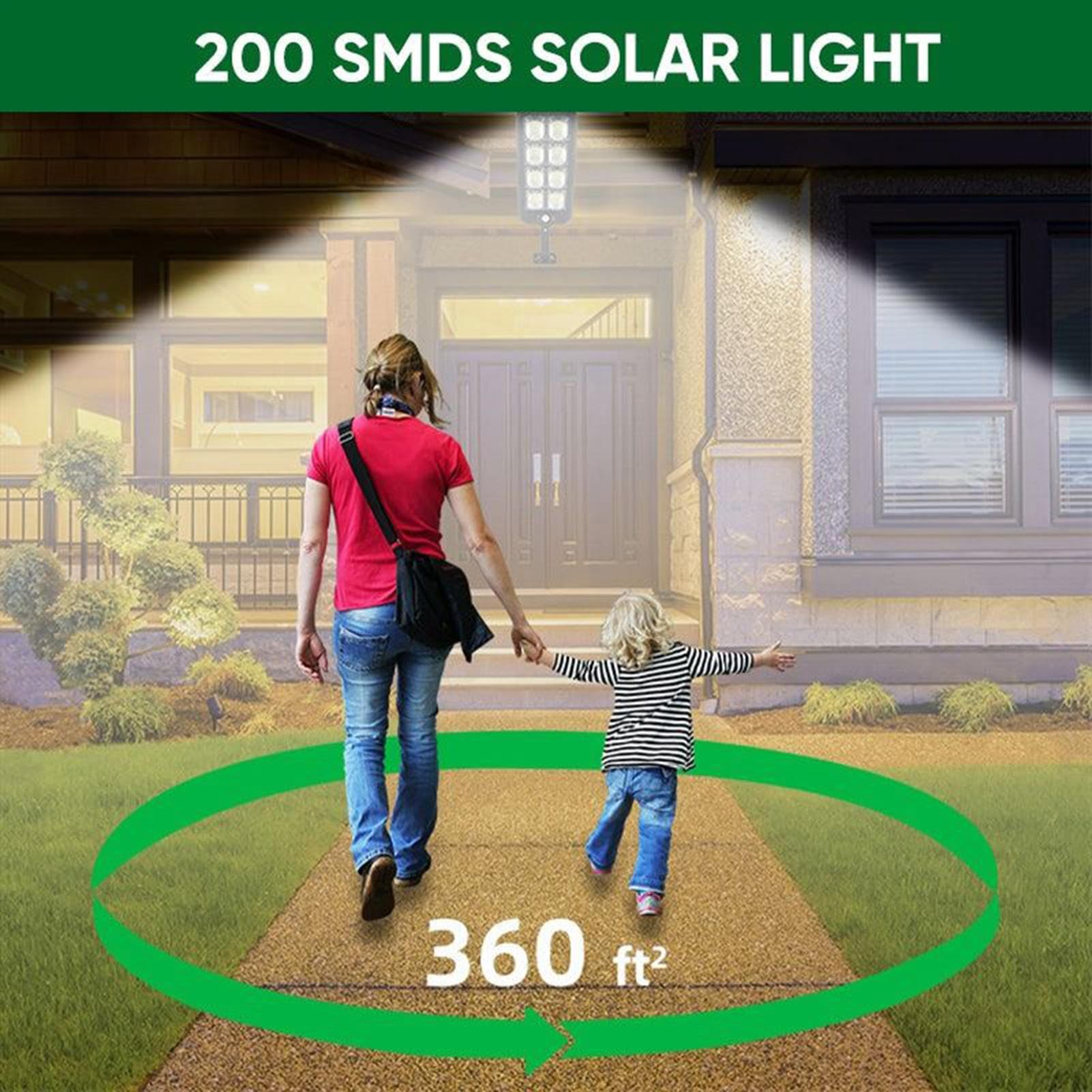 Générique Lumière Solaire Pour Rue Luminaires Paysagers pour Allées | Détecteur Mouvement Luminaire pour Jardin Terrasse Cour Pelouse Parc