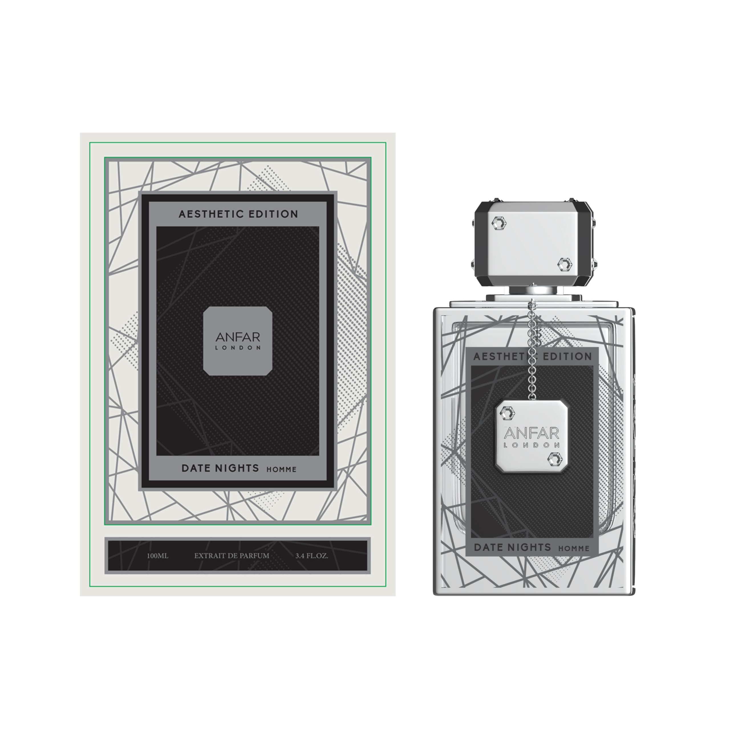 Anfar Londyn - Date Night For Men by Anfar for Men - 3,3 uncji ekstrakt z perfum w sprayu