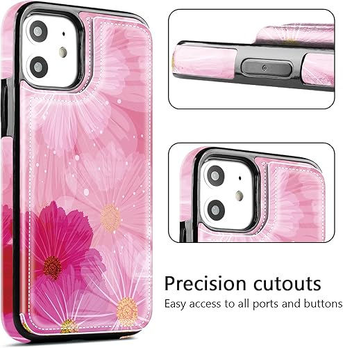 Miniatura 4 de Funda para iPhone 11, piel de primera calidad para iPhone XR, tarjetero a prueba de golpes, funda protectora para Apple iPhone 11 (6.1 pulgadas)