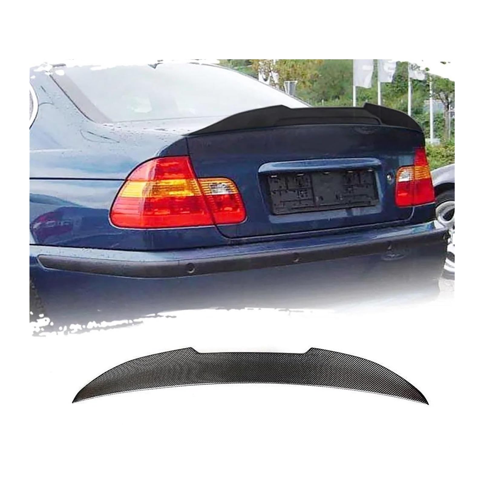 Becquet de coffre en fibre de carbone pour BMW Série 3 E46 Berline et M3 1998-2005