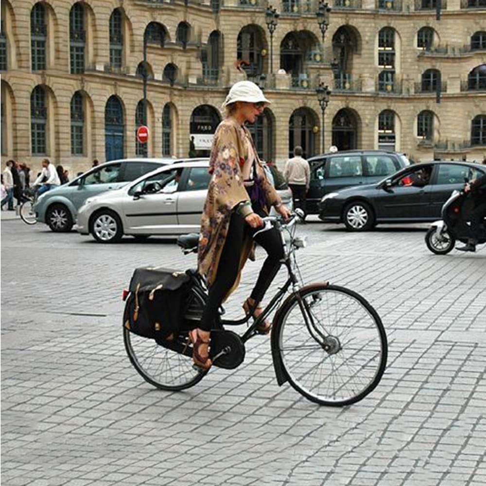 Phare Avant de vélo rétro à LED avec Support en métal chromé Vintage, Accessoire et pièces détachées pour vélo