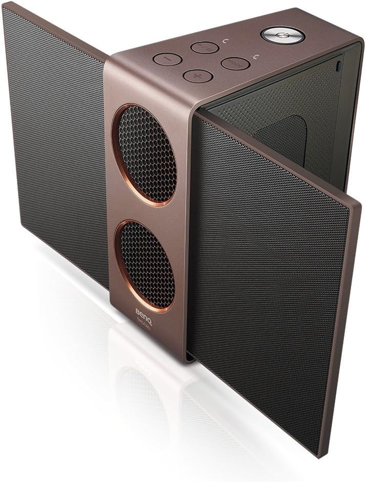 BenQ Trevolo 2 speaker with electrostatic wings fully extended, angled view