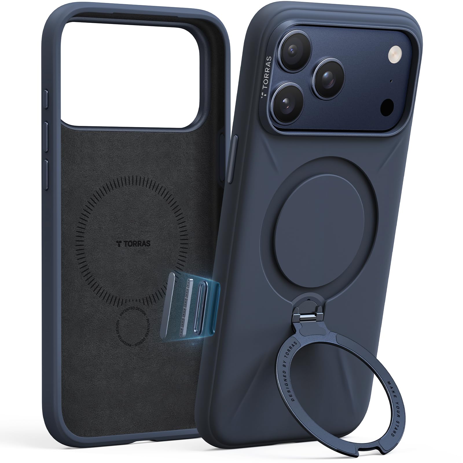 【未使用品】TORRAS STAND CASE iPhone17 ProMax Amazon.com: TORRAS Q3 Silicone for iPhone 17 Pro Max Case with