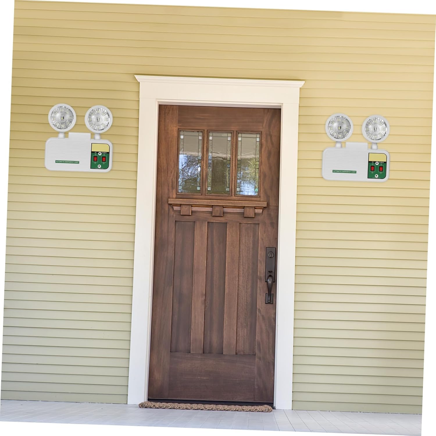 Cabilock Emergency Light for Power Failure with High Brightness LED Easy Wall Installation Hour Battery Backup US Plug Emergency Lights for Home Stairway and Hallway Safety