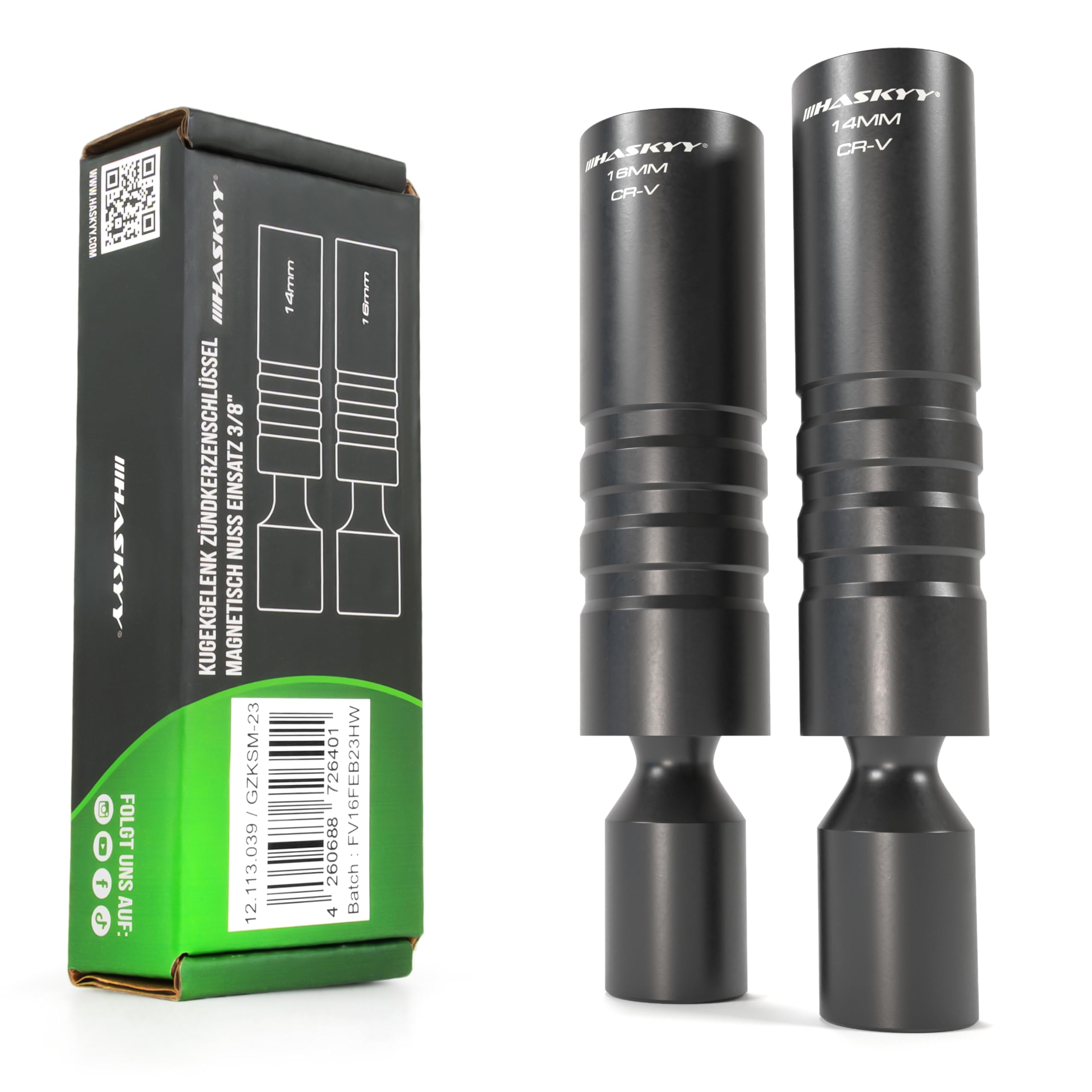US PRO Tools Magnet-Steckschlüssel Für Zündkerzen – 16 & 21 Mm, 2-teilig, 3/8" Antrieb