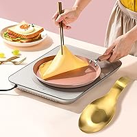 Vista 6 de Soporte de cuchara de acero inoxidable, soporte para cucharón de espátula, soporte para cuchara de utensilios de acero inoxidable, acabado