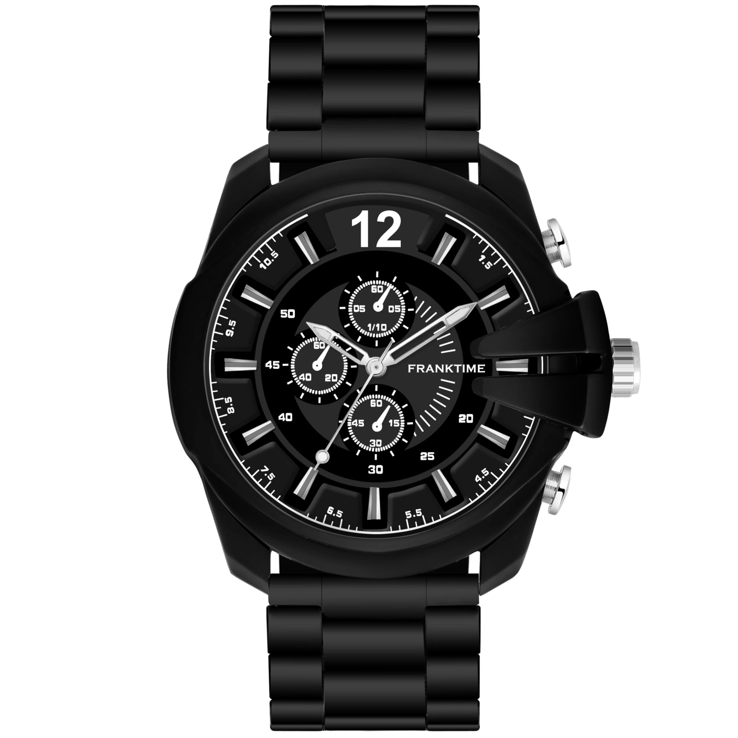 Franktime Avenger Series Analog Watch for Men | Chain Adjustable Strap Wrist Watch for Mens | Luxury and Premium Watch for Mens (B0CM57H736) Amazon Price History, Amazon Price Tracker
