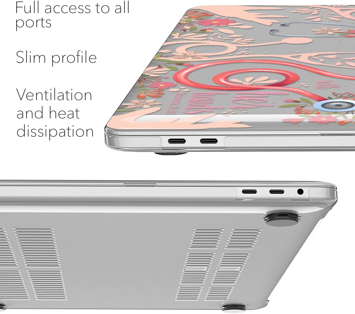 Hard Case Compatible with MacBook Air 13 15 inch Pro 16 14 M5 M4 M3 M2 M1 2026 2025 2024 2022 2020 She Works Willingly with her Hands Proverbs 31:13 Bible Verse Nurse Gifts Christian Cover