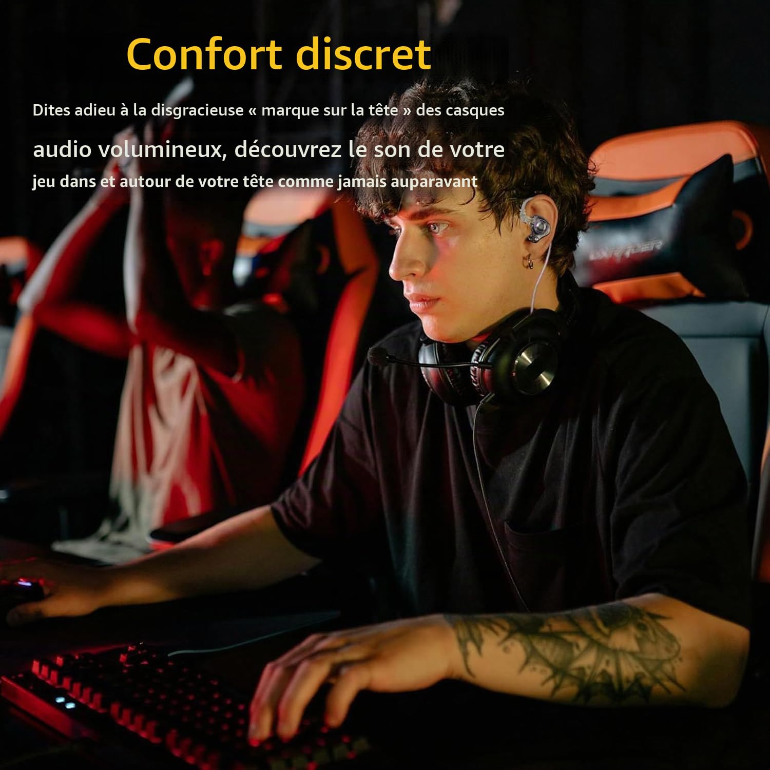 KZ Gale USB C IEM, écouteurs de jeu filaires de type C avec microphone DSP intégré