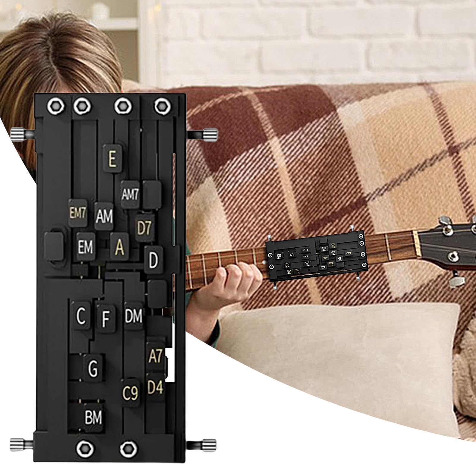 Gitarren Akkord Trainer, Gitarrenhilfe Für Akkorde, Gitarren Akkorddrücker, Gitarren Akkordwechsler Werkzeugset, Akustische Gitarren Akkordwechsler Trainer Lerntools, Gitarrentrainer Tool