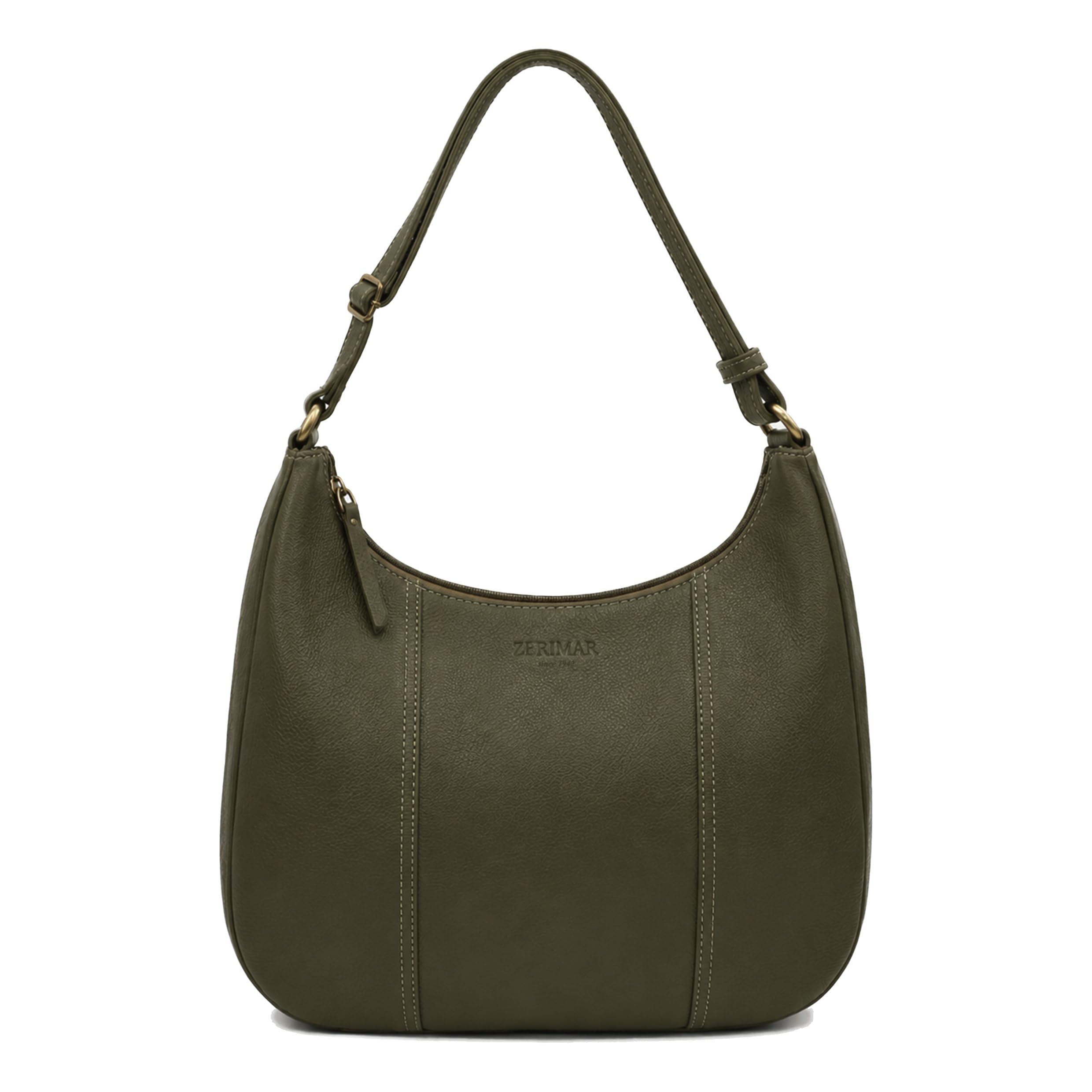 Zerimar | Bolso cuero autentico para mujer estilo casual | Mujer bolso piel natural con múltiples compartimentos | Ideal para uso diario