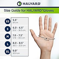 Vista 3 de HALYARD PURPLE NITRILE Gloves Powder Free Disposable Medical Exam Gloves